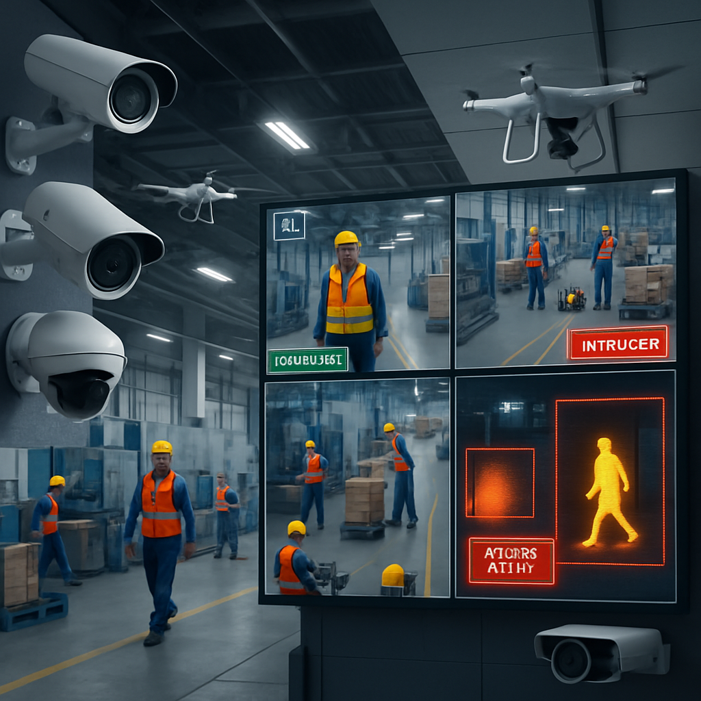 5 aplicaciones de la video seguridad con IA en entornos industriales